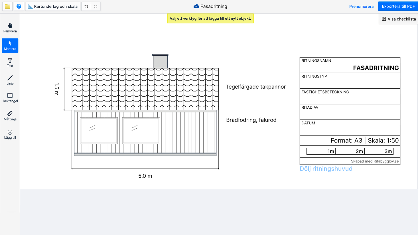 Bild av Ritabygglovs gränssnitt