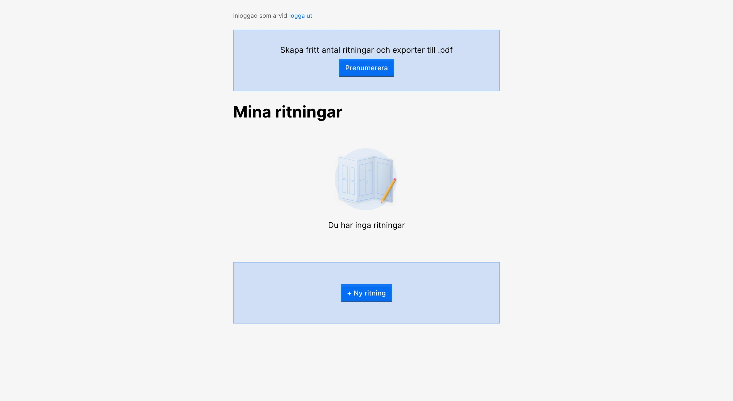 Ritabygglovs gränssnitt