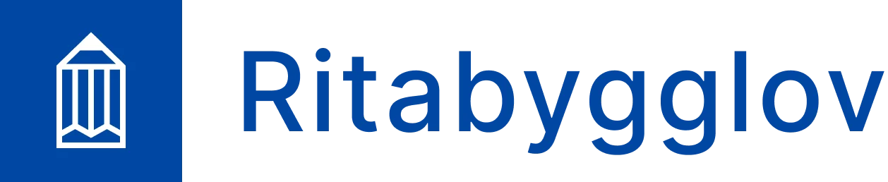 Ritabygglovs logotyp.