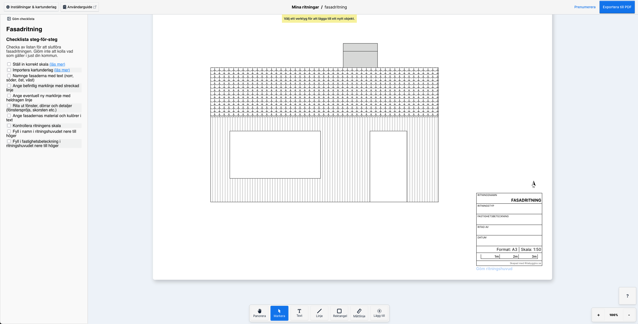 Bild av Ritabygglovs gränssnitt